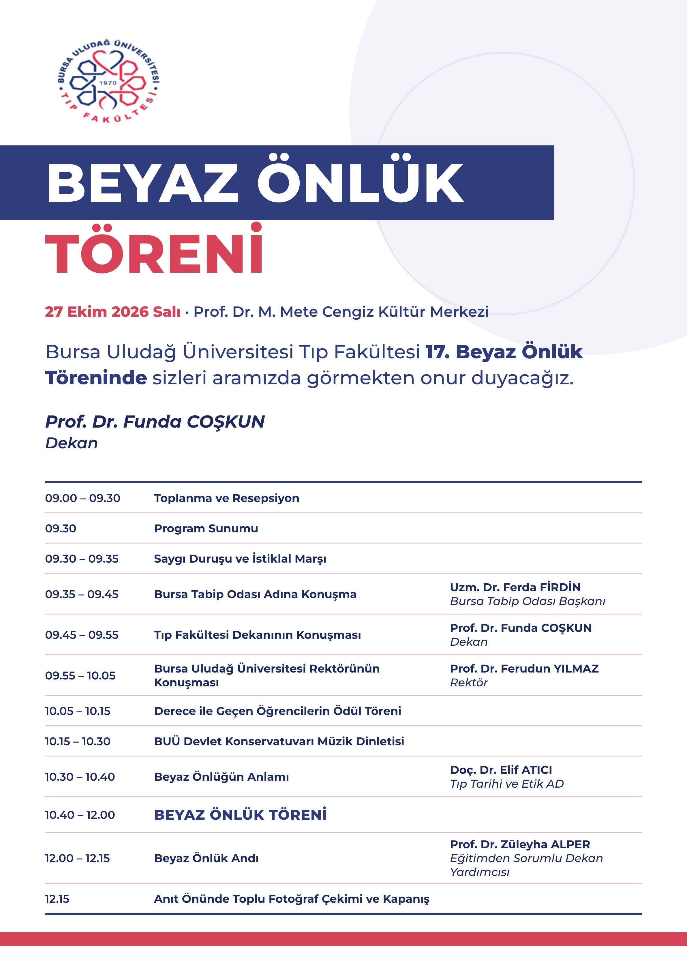 2026 BEYAZ ÖNLÜK TÖRENİ 